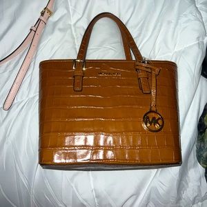 Michael Kors, brown croc skin brand new